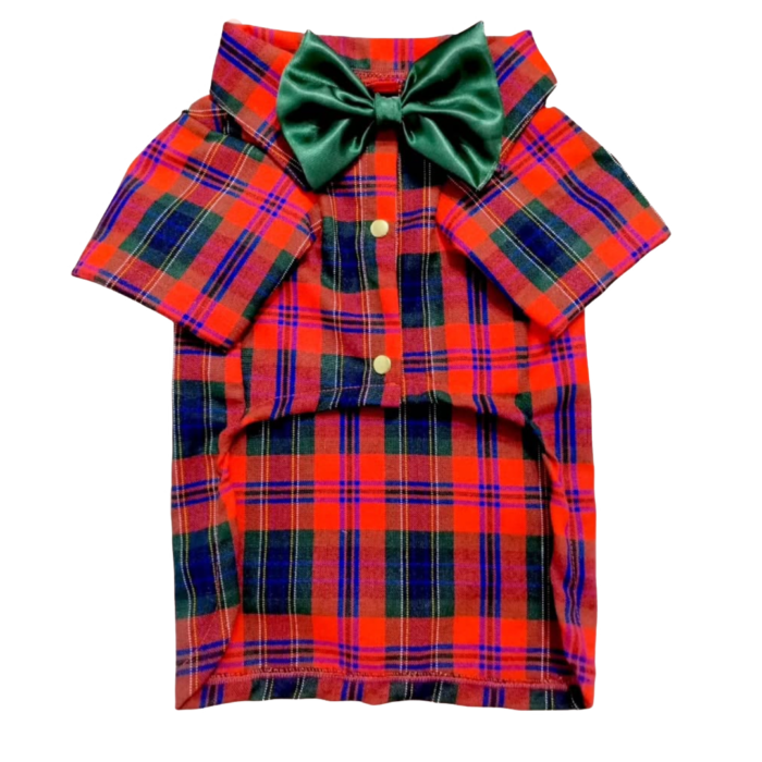 Camisa Cuadros para perro